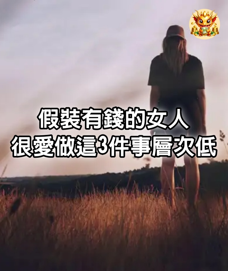 假裝有錢的女人，很愛做這3件事，層次低