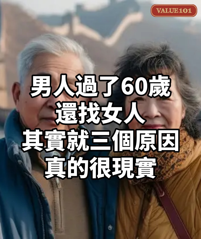 男人過了60歲還找女人,其實就三個原因,真的很現實